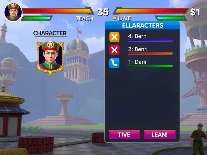 Panjim Power Dominator Character Selection Screen